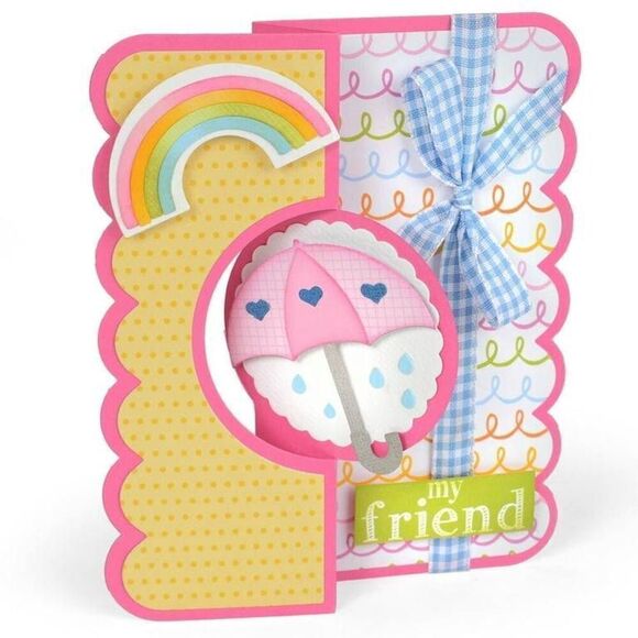 Sizzix Triplits Dies By Stephanie Barnard-Umbrellas 9 Dies - Picture 2 of 4